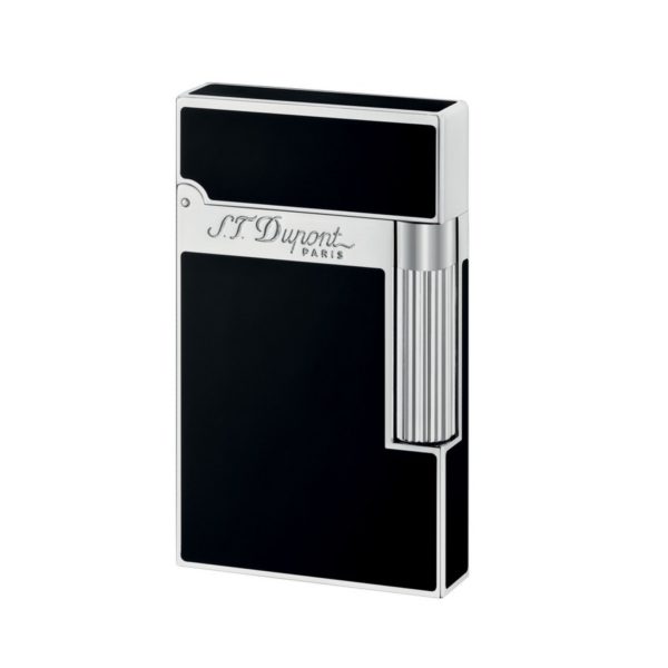 Briquet Laque Naturelle Finition Palladium Noir