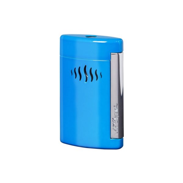 Briquet Minijet Chrome Bleu Caraibe