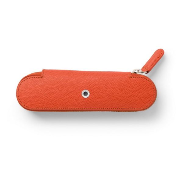 Etui  Stylos Cuir Epsom Orange