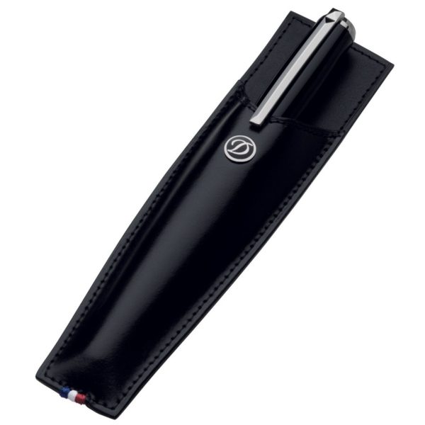 Fourreau  Stylo Cuir Ligne D Noir