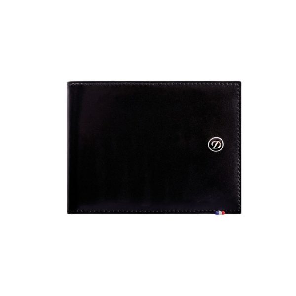 Porte Billets Cartes De Credit Cuir Ligne D Noir