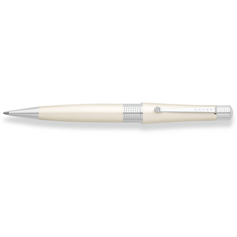 Stylo bille Cross Beverly laque blanche stylo bille - Wit