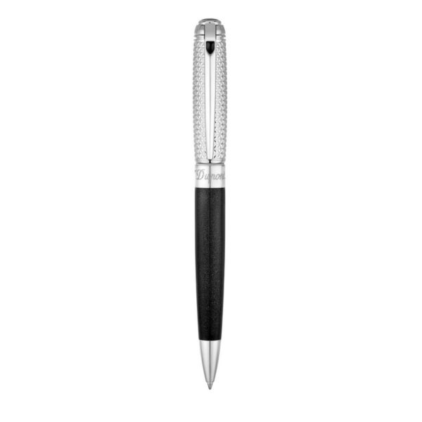 Stylo Bille Ligne D Duo Tone Medium Argent, Noir