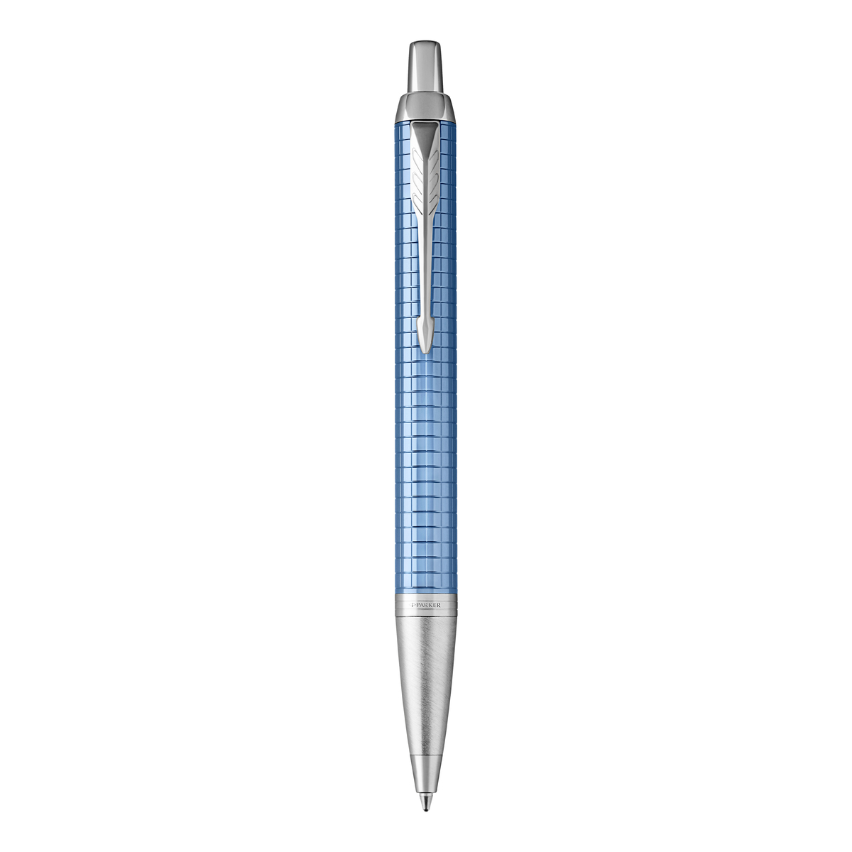 Stylo Bille Parker Bleu Premium Chrome Ciselé