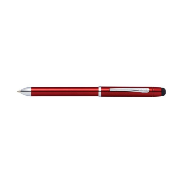 Stylo Multifonction Tech Rouge Translucide