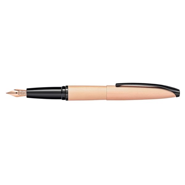 Stylo Plume Atx Pointe De Diamant Or Rose Fine