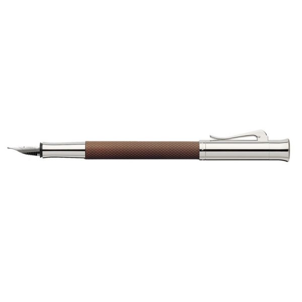 Stylo Plume Guilloche Cognac