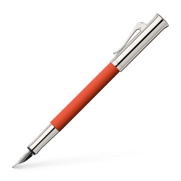 Stylo Plume Guilloche Orange