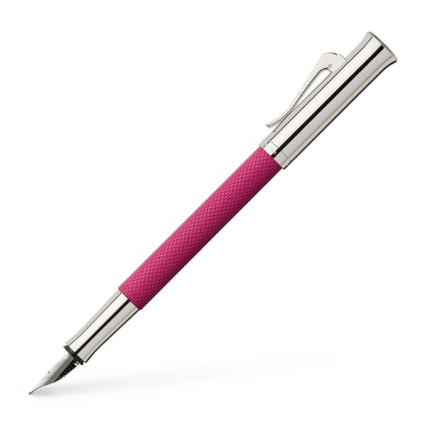 Stylo Plume Guilloche Rose