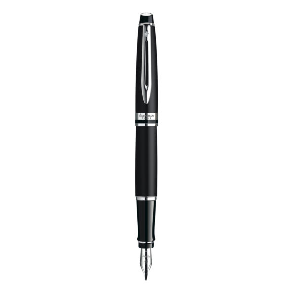 Stylo Plume Waterman Expert Acier Noir Mat Ct