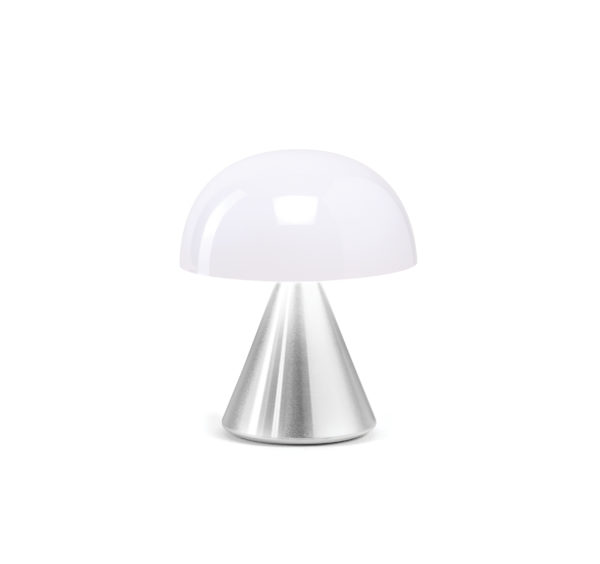 Lampe mina gris alu