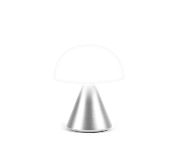 Lampe mina gris alu