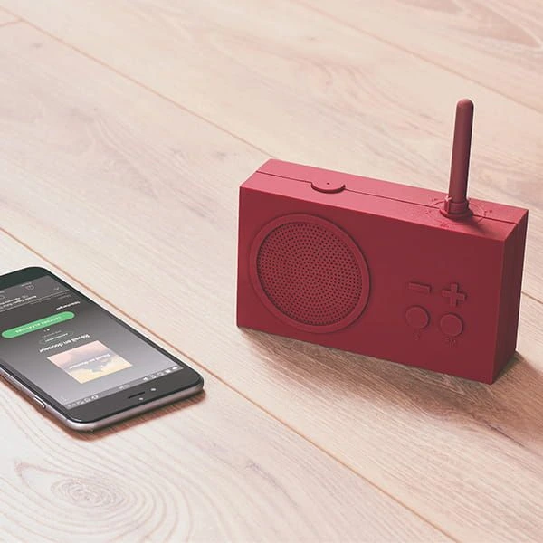 Radio Enceinte Bluetooth LEXON Tykho 3 Rouge Foncé – Image 3