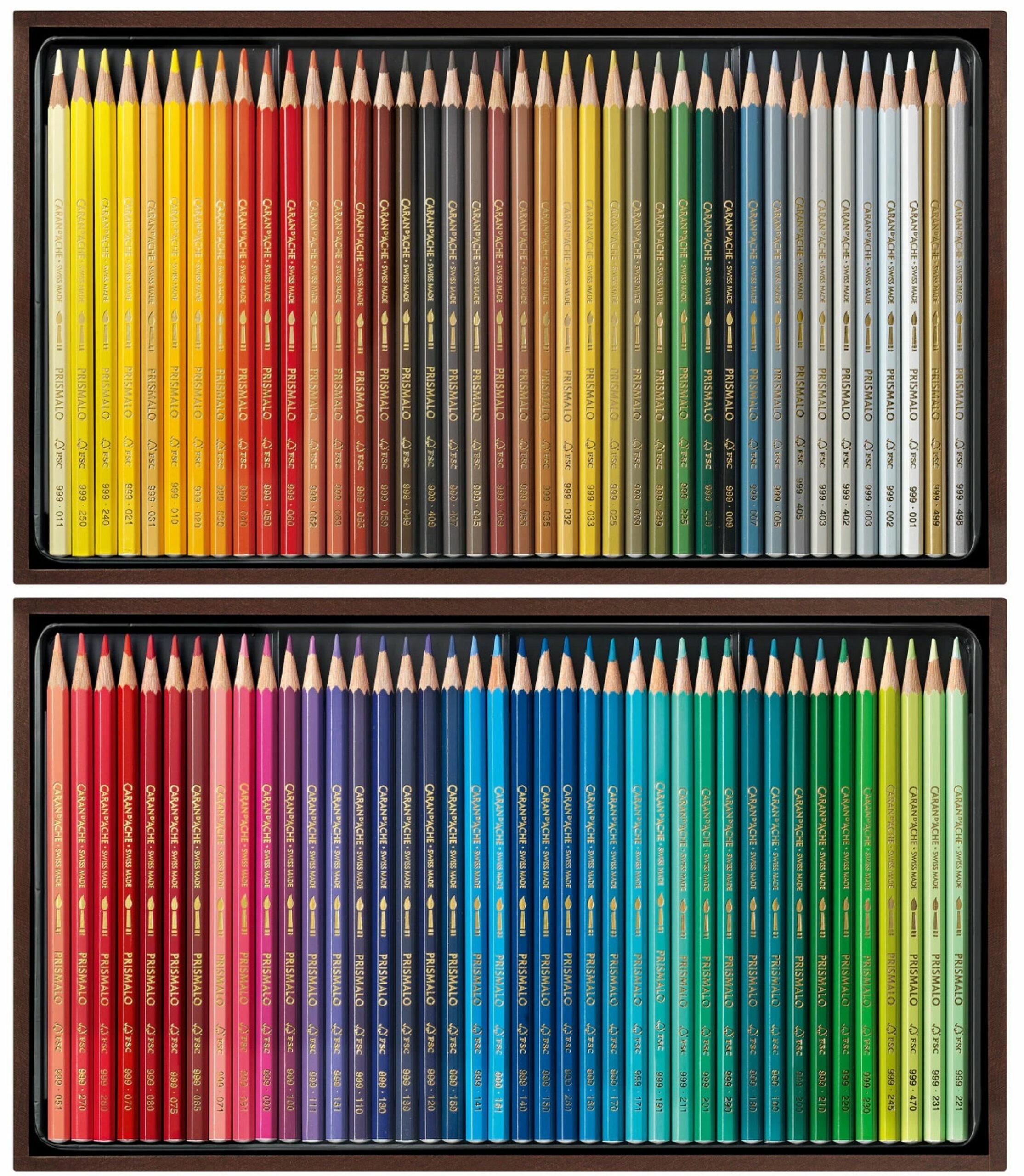Coffret de 80 Crayons de Couleur CARAN D’ACHE Aquarelle Prismalo – Image 3